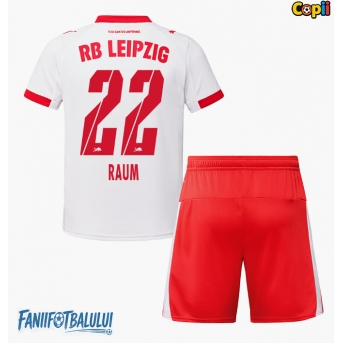 RB Leipzig David Raum #22 Echipament de Fotbal Replică 2025-26 Copii Acasa (+ Șorturi)